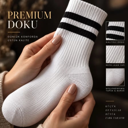 Wak Unisex Renkli Çorap Çizgili 8'li Set Uzun Soket Günlük Spor Kolej Stil Rahat Şık Kadın Erkek Çorabı