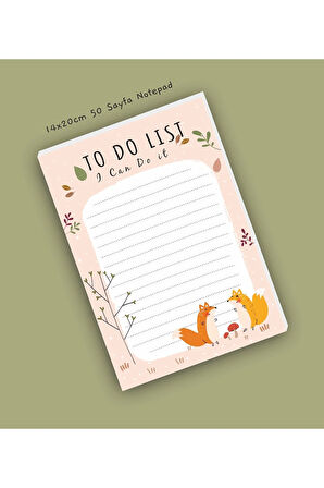 Notepad | Not Defterleri | Bloknot | A5 (14x20cm) 50 Sayfa Not Defteri
