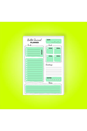 Günlük Planlayıcı | Daily Planner | Notepad | Notebook | Not Defteri | A5 Bloknot