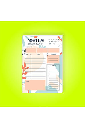 Günlük Planlayıcı | Daily Planner | Notepad | Notebook | Not Defteri | A5 Bloknot