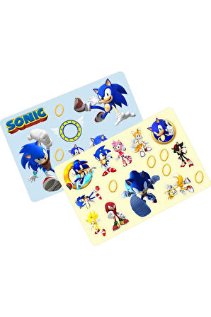 Sonic Sticker Etiket 2 Sayfa 26 Adet Etiket
