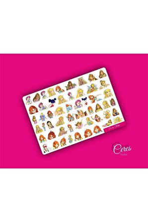 Winx Club Sticker Etiket Çıkartma - 2 Sayfa 92 Etiket