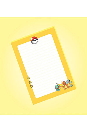 Pokemon Not Defterleri | Notepad | Bloknot | A5 (14x20cm) 40 Sayfa Not Defteri