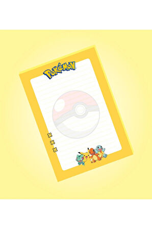 Pokemon Not Defterleri | Notepad | Bloknot | A5 (14x20cm) 40 Sayfa Not Defteri