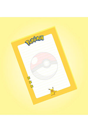 Pokemon Not Defterleri | Notepad | Bloknot | A5 (14x20cm) 40 Sayfa Not Defteri