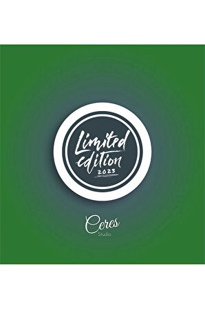Limited Edition Sticker Etiket 24 Adet Etiket 4,5 cm Çapında.