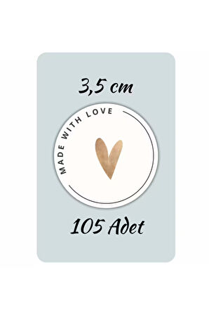 Thank You Sticker Teşekkürler Etiketi Kargo Ambalaj Paketleme 3,5 cm 105 Adet Kuşe Yapışkanlı Parlak