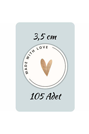 Thank You Sticker Teşekkürler Etiketi Kargo Ambalaj Paketleme 3,5 cm 105 Adet Kuşe Yapışkanlı Parlak