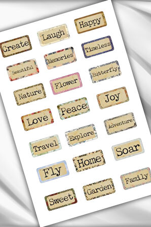 Motivasyon/Manifest/Olumlama/Motto Temalı A5 Ebatlı Sticker/Etiket/Telefon/Laptop