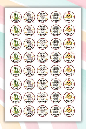 40 Adet Öğretmenler İçin Ödül/Ödev/Motivasyon/Etiket Okul Sticker