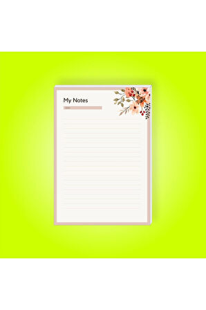 Notes | Planner | Notepad | Notebook | Not Defteri | A5 Bloknot
