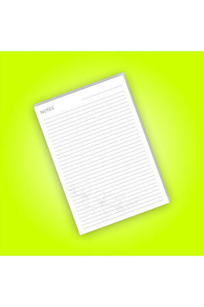 Notes | Planner | Notepad | Notebook | Not Defteri | A5 Bloknot