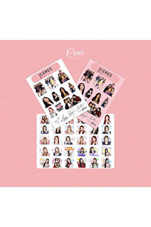 Black Pink Sticker 60 Adet Etiket Ve Imzaları (2 ADET 10x14cm VE 1 ADET 13x20cm)