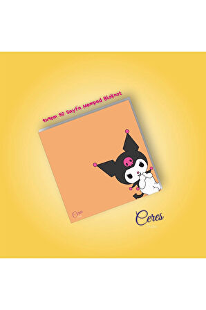 Kuromi Sanrio Not Defterleri | Notepad | Bloknot | Memo | 9X9 50 Sayfa BLOKNOT