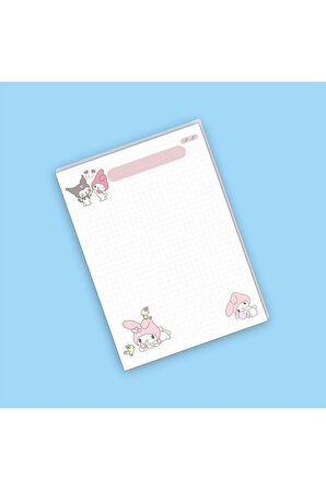 Melody Kuromi | Planlayıcı | Notepad | Bloknot | Memo | (14x19cm) 40 Sayfa Not Defteri