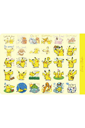 Pokemon Sticker - Aynı Sayfadan 2 Adet Toplam 60 Etiket