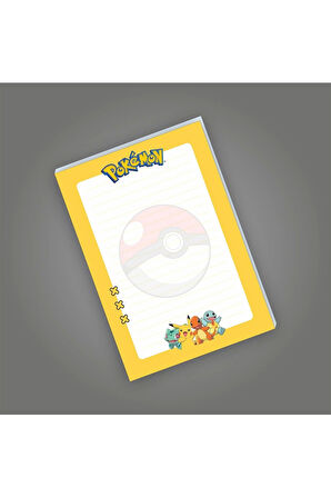 Pokemon Not Defterleri | Notepad | Bloknot | A5 (14x20cm) 40 Sayfa Not Defteri