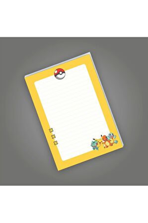 Pokemon Not Defterleri | Notepad | Bloknot | A5 (14x20cm) 40 Sayfa Not Defteri