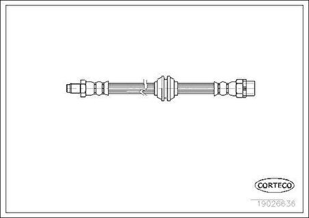 Corteco 19026636 Fren Hortumu Ön BMW E36 E46 Z3 90-2004 34321159717