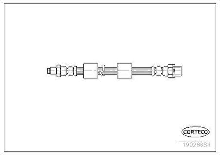 Corteco 19026684 Fren Hortumu Ön BMW E38 34301165249