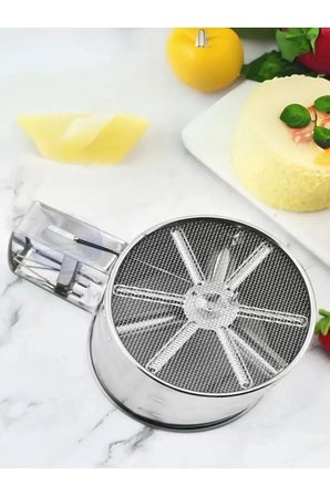 Metal Lüx Paslanmaz Çelik Pratik Un Eleği Pasta Malzemeleri, Paslanmaz Çelik Un Ve Şeker Eleği Elek