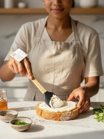 5 Parça Mini Bambu Saplı Silikon Spatula Ve Hazırlık Seti