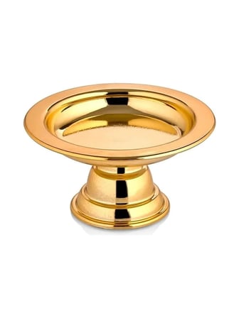 Dekoratif Gold Renk Makaronluk 6 Li Lokumluk Kahve Yani Sunumluk