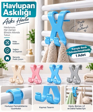 Havlupan Askılığı Askı Havlu - 1 Adet