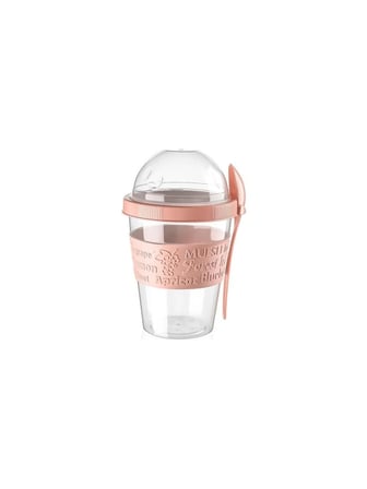 Take'n Go Kapaklı Kaşıklı Hazırla ve Çık Meyveli Yoğurt Kabı 600 Ml