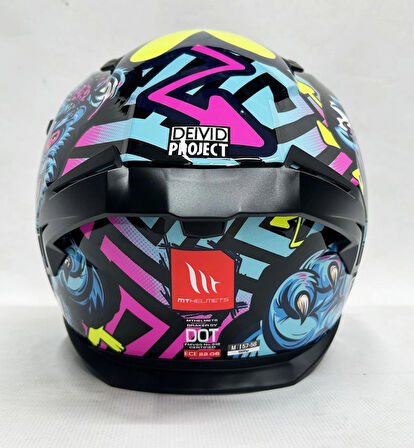 MT Braker Sv Crazy Teddy B7 Parlak Renk- Şefaf Vizörlü- Iç Güneş Vizörlü - S