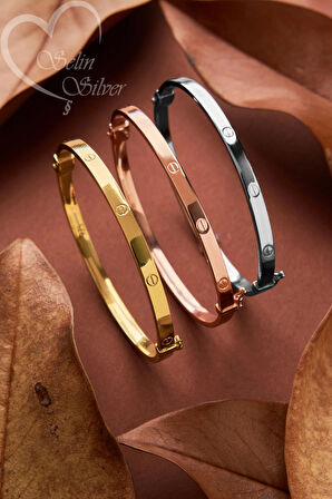 CARTİER KELEPÇE GÜMÜŞ BİLEKLİK 925 AYAR GÜMÜŞ BİLEKLİK