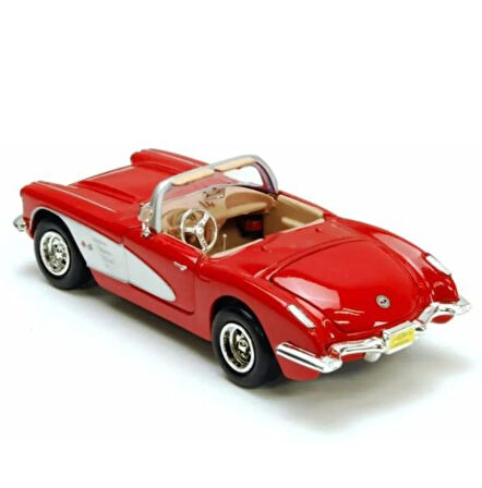 Vardem Koleksiyon 1 / 24  1959 Chevrolet Corvette Kırmızı Model Metal Araba