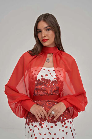 Straplez Desenli Kumaş Midi Elbise