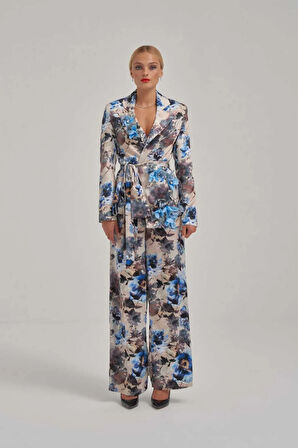 Özel Taş Ve Çiçek El İşlemeli Desenli Takım