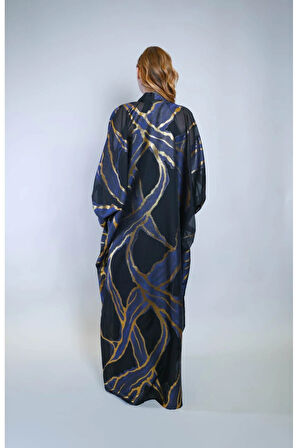 Jakar Kumaş Ve İç Elbiseli Sendi Kumaş İkili Takım Abaya