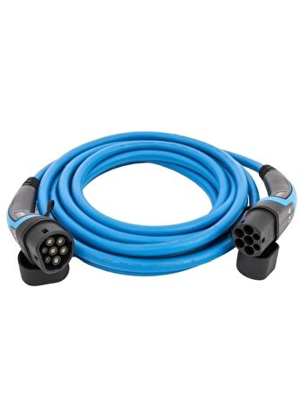 Ever Charger Tip 2 Elektrikli Araç Şarj Kablosu 15 Metre Eco Mavi