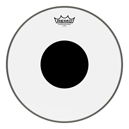 REMO CS-0314-10- Controlled Sound® Şeffaf Top Black Dot™ 14" Davul Derisi