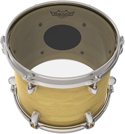 REMO CS-0314-10- Controlled Sound® Şeffaf Top Black Dot™ 14" Davul Derisi