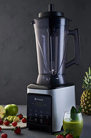 vosco CS-360C Dijital Bar Blender Pro XL (8 Bıçak) Gri