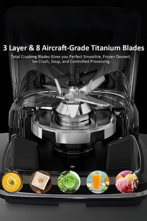 Dijital Bar Blender Pro XL 4L (8 Bıçak) Gri