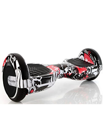 CityMate Elektrikli Kaykay Full Ledli Hoverboard D-06 Bluetooth Hoparlörlü 6.5 Inch Desenli Çanta Hediye