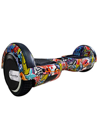 CityMate Elektrikli Kaykay Full Ledli Hoverboard Desen-11 Bluetooth Hoparlörlü 6.5 Inch Desenli Çanta Hediye