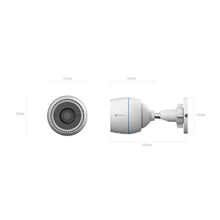 EZVIZ CS-C3T 2mp 2.8mm Wifi Bullet Kamera