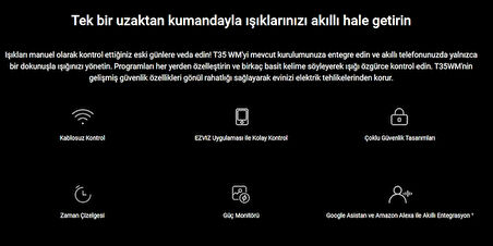 EZVIZ CS-T35WM Wİ-Fİ DÜŞÜK AKIM AKILLI EV RÖLESİ