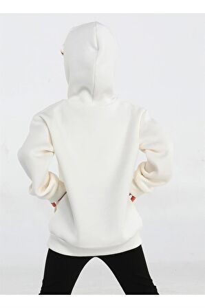 Unicorn Off-White Kız Sweatshirt 