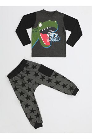 Star Muzip Dino Erkek Çocuk Pantolon Takım