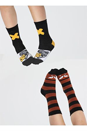 Fox&Dino 2'li Paket Erkek Çocuk Çorap