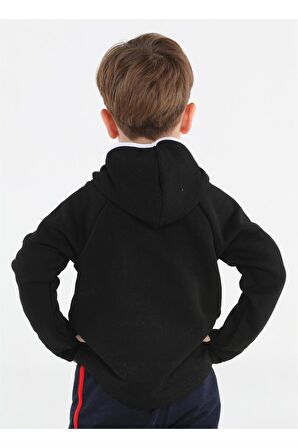 Ninja Casa Baskılı Siyah Unisex Sweatshirt