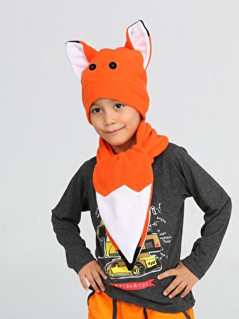 Fox Unisex Şapka+Kaşkol Takım