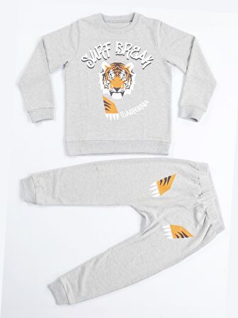 Tiger Gri Erkek Çocuk Eşofman Takım